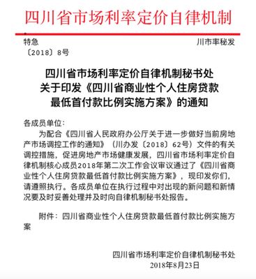 四川部分地區(qū)買二套房最低首付款比例調(diào)整為50%,今起實.